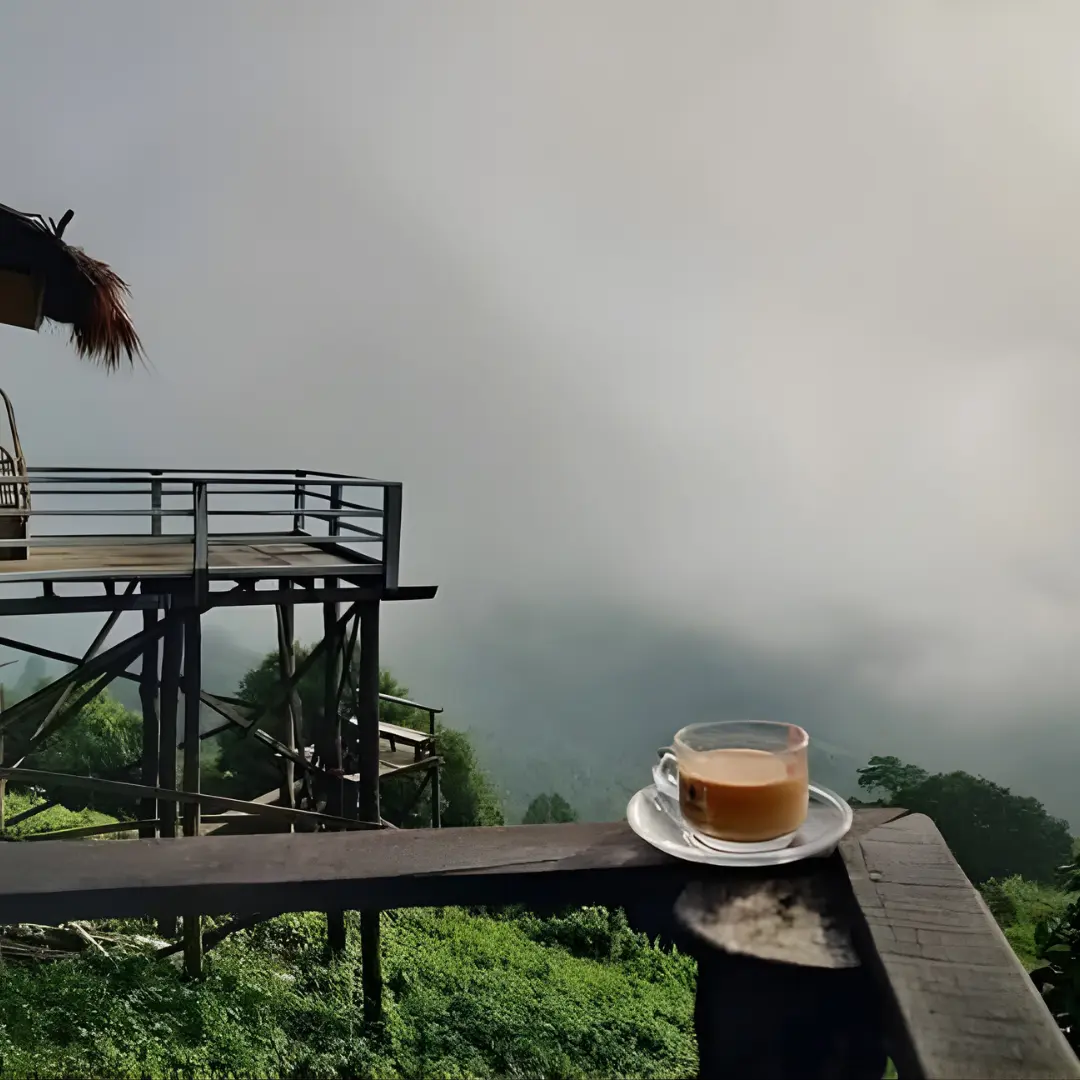 Hanging bridge tourist attraction in Khagrachari