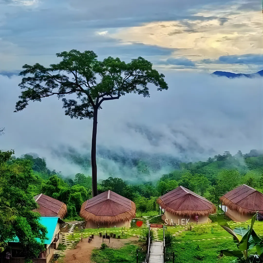Traditional food experience during Sajek tour